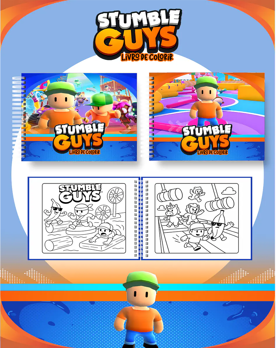 Arquivo Livro de Colorir STUMBLE GUYS - PAMELLA 1