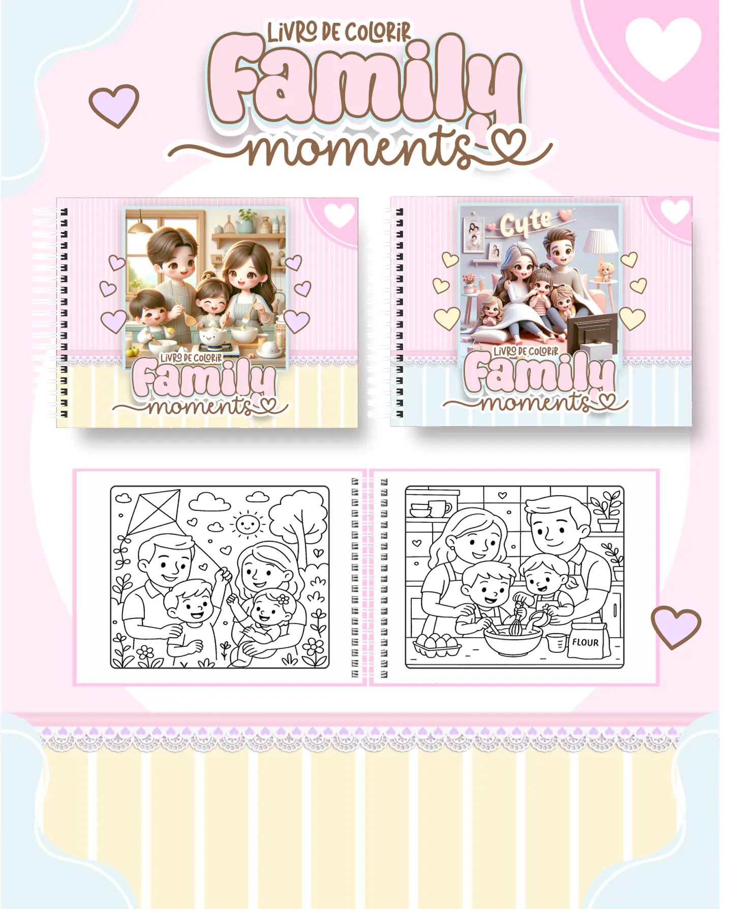 Arquivo Livro de Colorir FAMILY MOMENTS  - PAMELLA 1