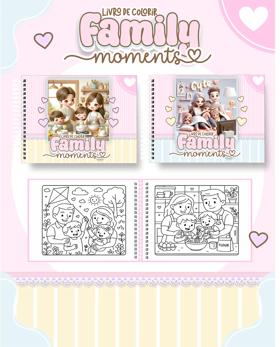 Arquivo Livro de Colorir FAMILY MOMENTS  - PAMELLA 1
