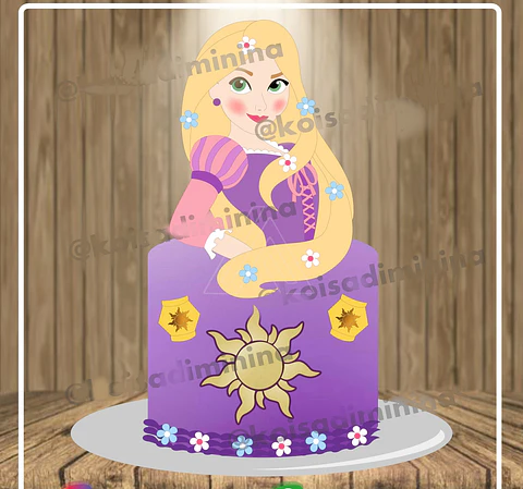 Arquivo de Corte Topo Rapunzel