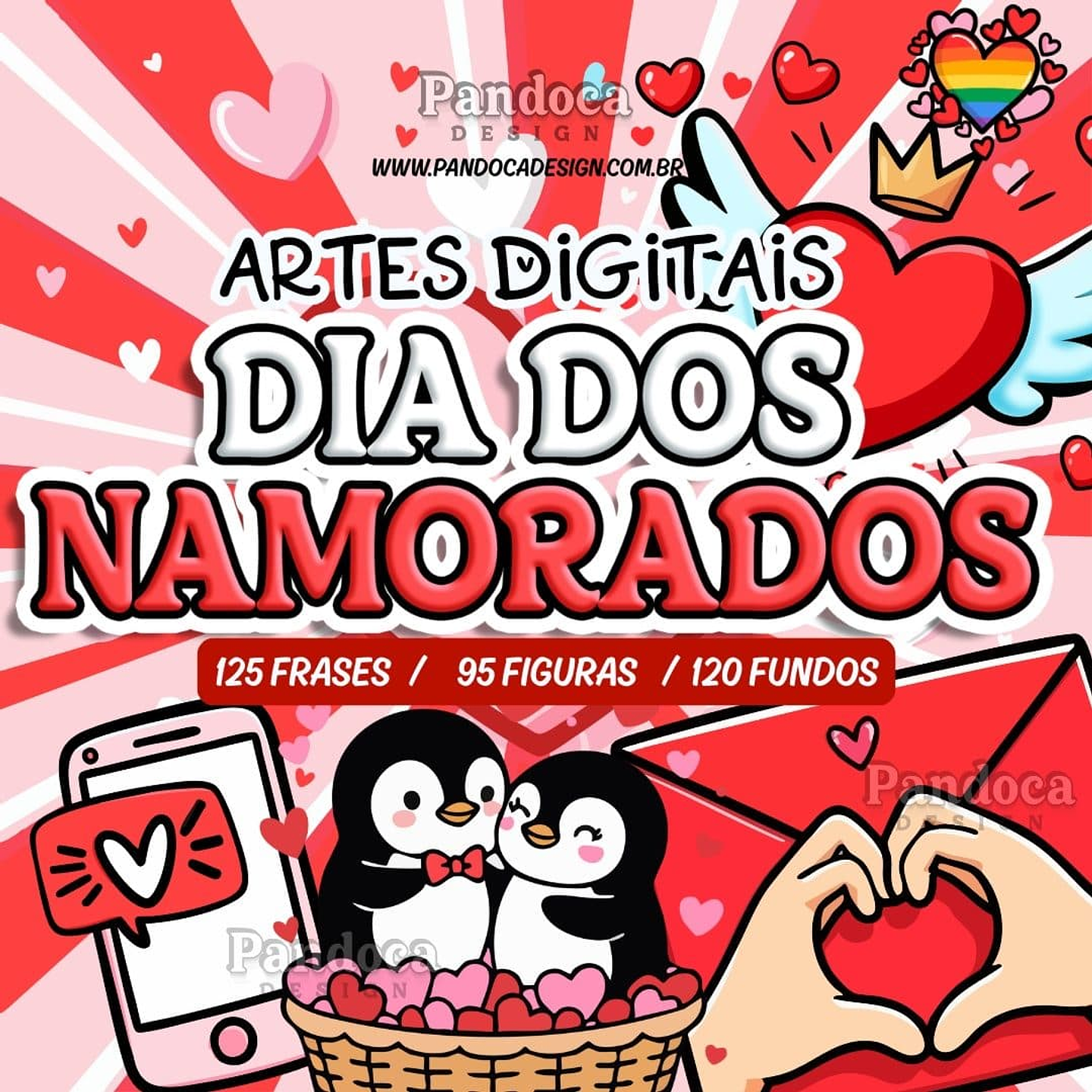 Kit Digital Dia dos Namorados 2025 - Pandoca 1