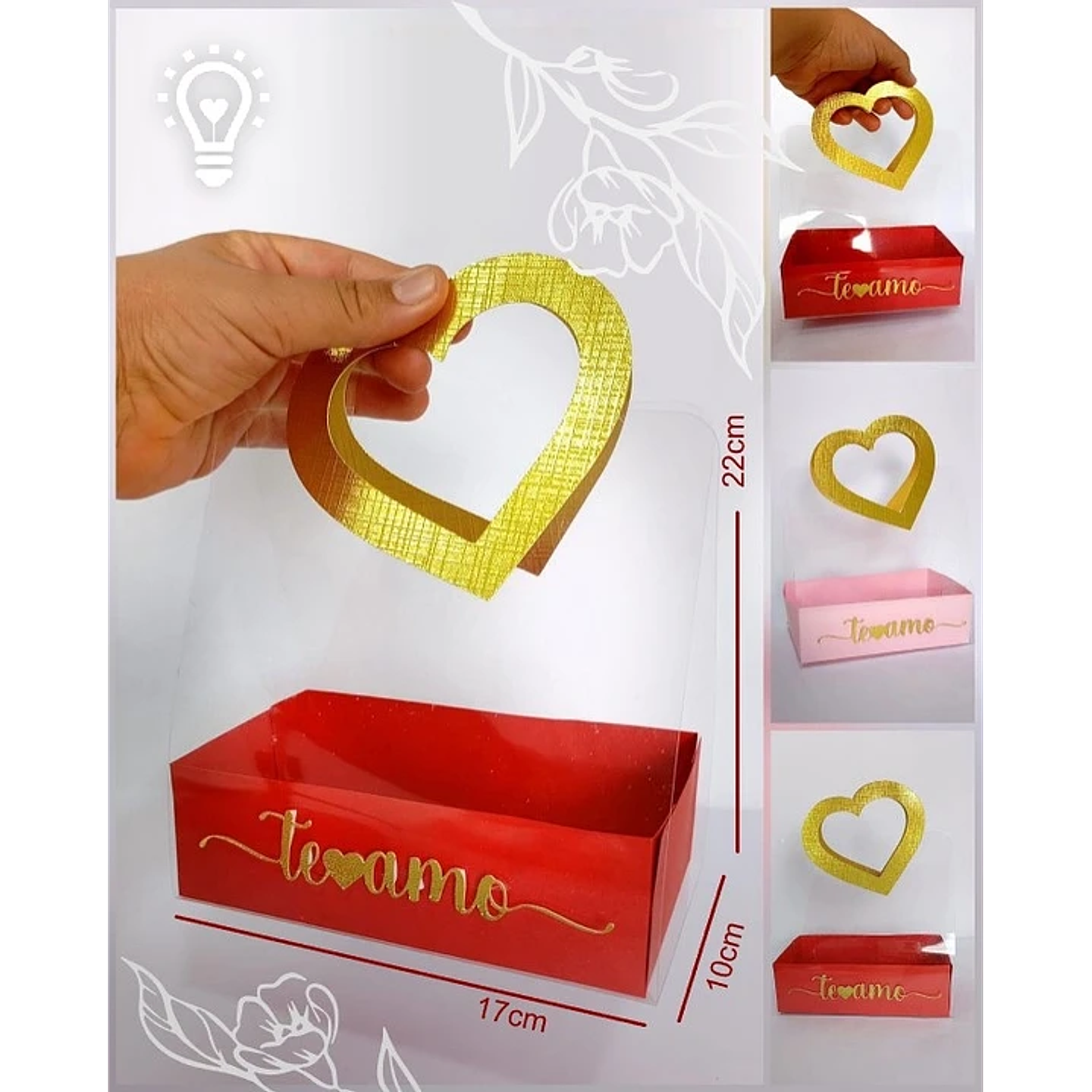 Arquivo Dia dos Namorados Sacola Coração Acetado - CRIAR BV 1