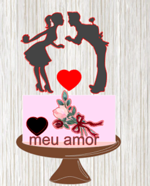 Arquivo Topo de Bolo Dia dos Namorados - Casal
