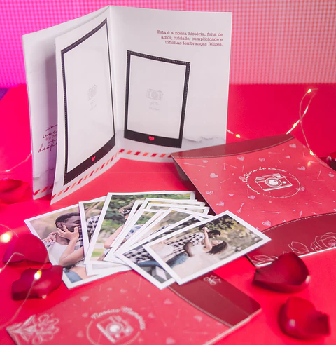 Arquivo Dia dos Namorados Kit albúm de fotos grampeado - AMARANTTO