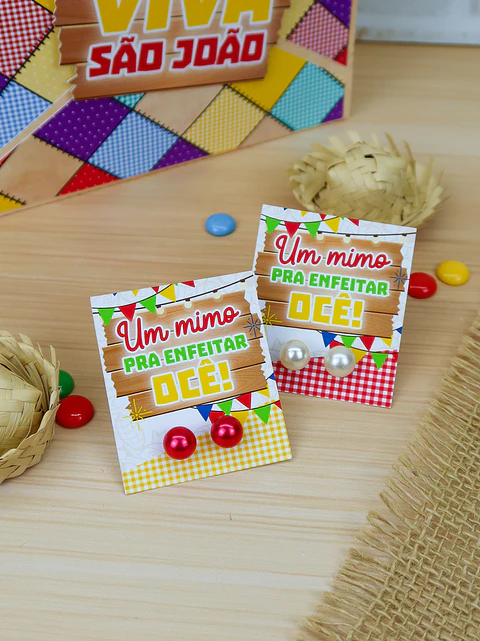 Arquivo festa junina card para brinco - CHUVINHA DE PAPEL