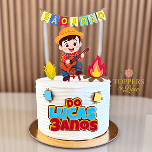 Arquivo Topo de Bolo Festa Junina Arraiá Menino