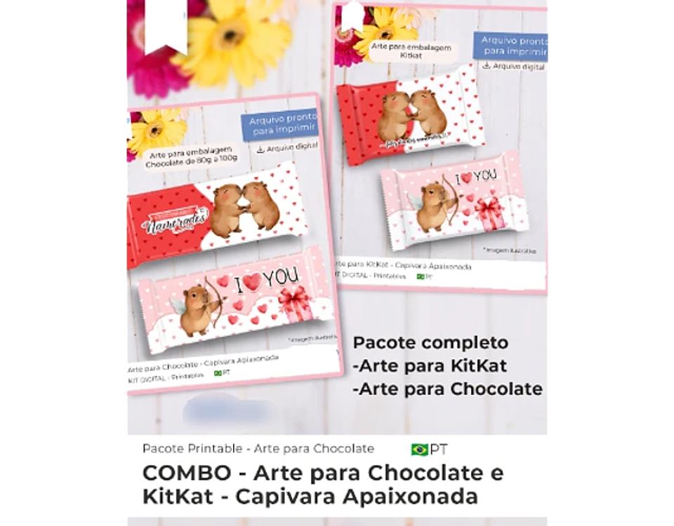 Arquivo Combo Dia dos Namorados Capivara Apaixonada - Balloon 1