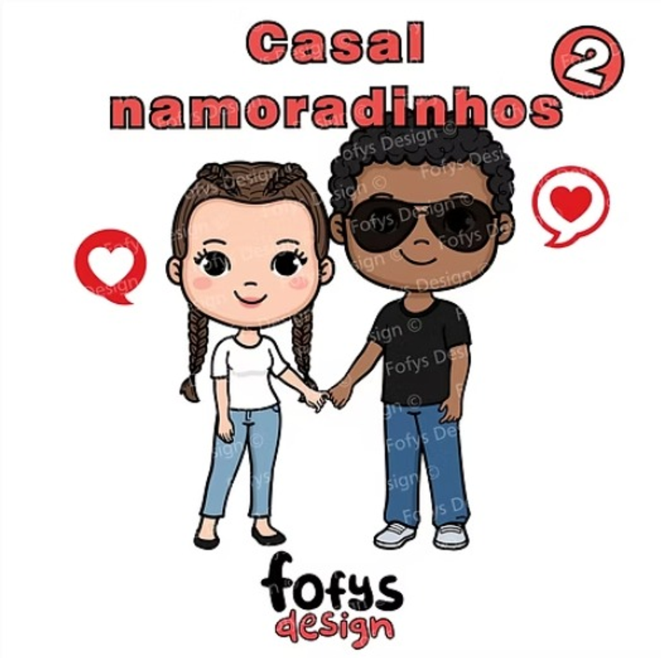 Kit Digital Dia dos Namorados Casal Namoradinhos 2 - FOFYS 1