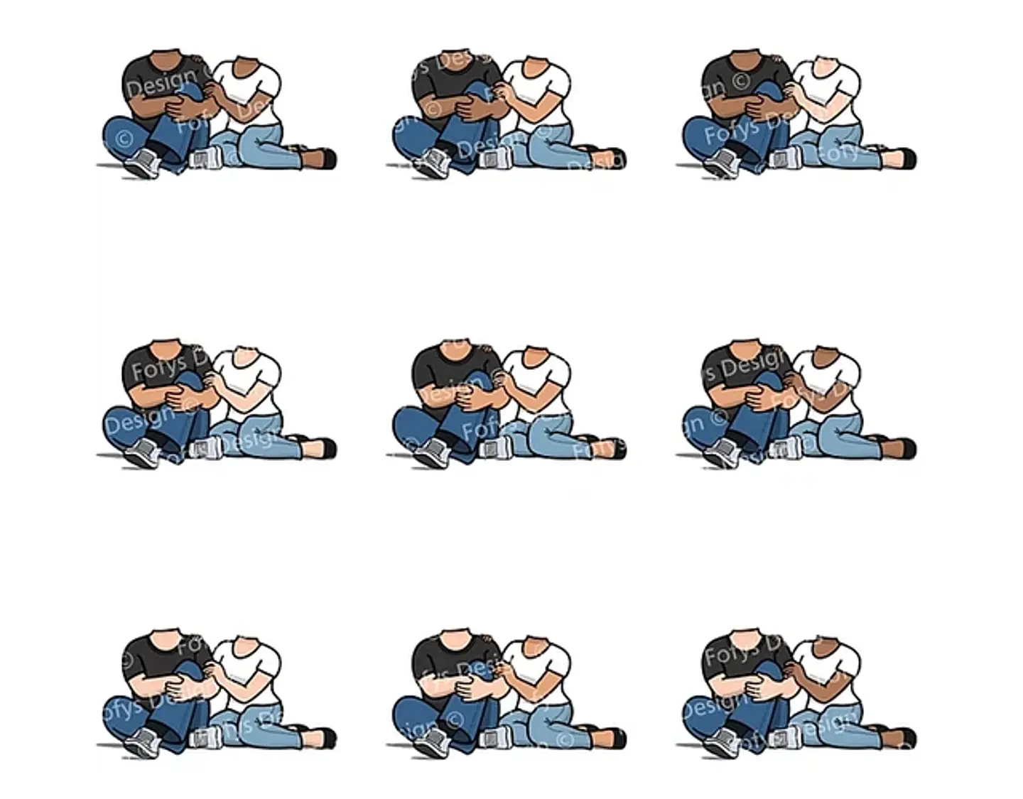 Kit Digital Dia dos Namorados Casal Namoradinhos - FOFYS 2