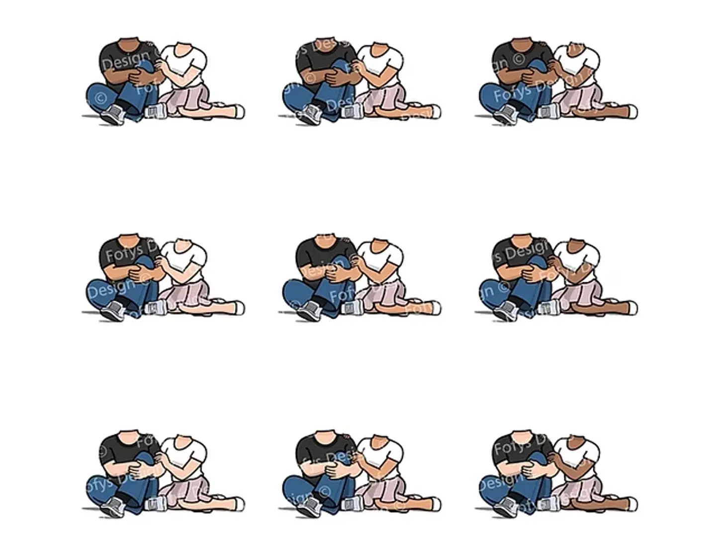 Kit Digital Dia dos Namorados Casal Namoradinhos - FOFYS 4