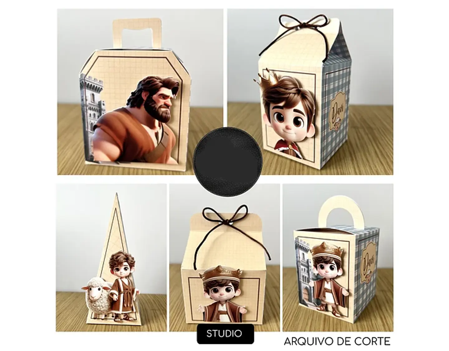 Arquivo de Corte Davi e Goliás 3 - Festas Mimos Digitais 1