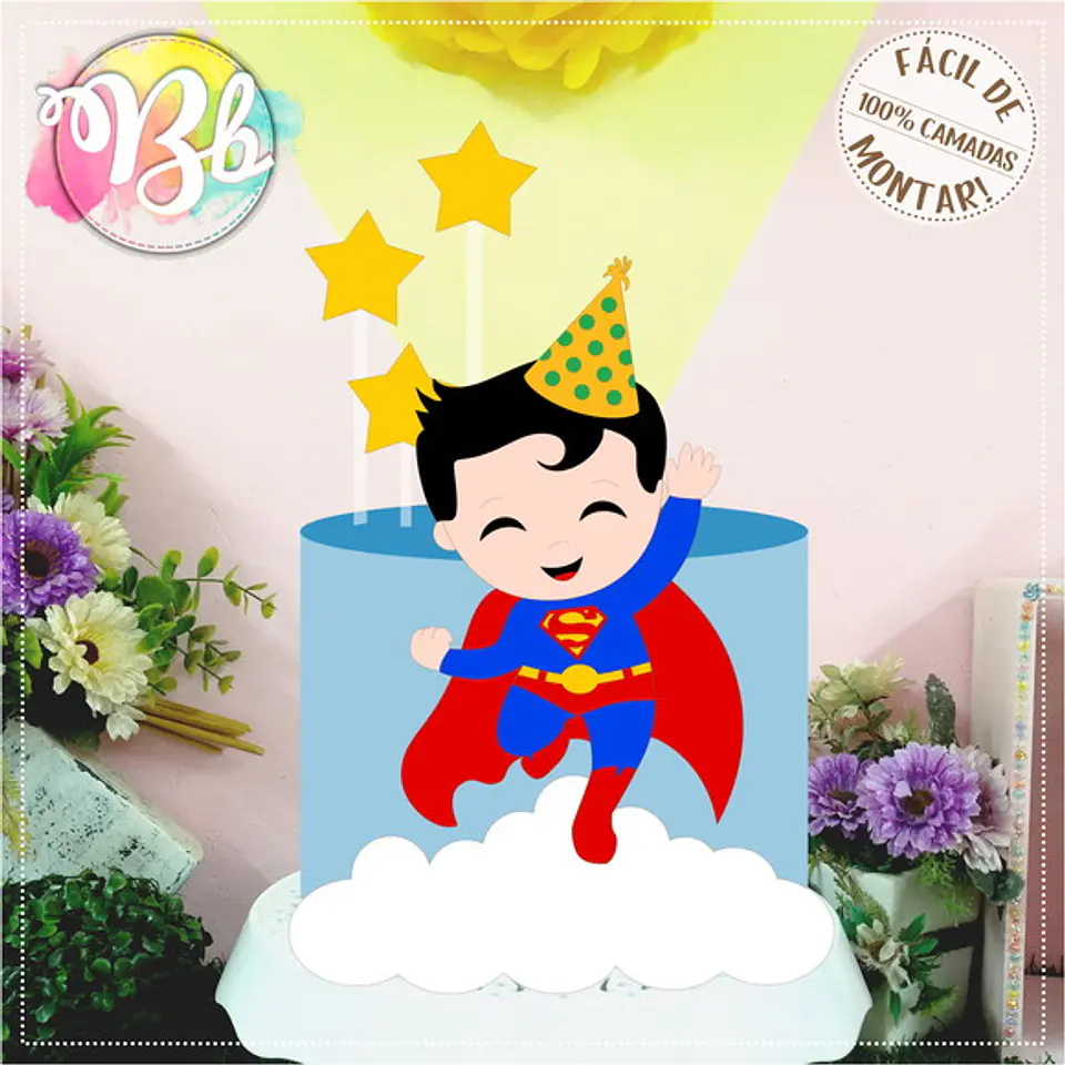 Arquivo de Corte Topo Super Man Baby 1