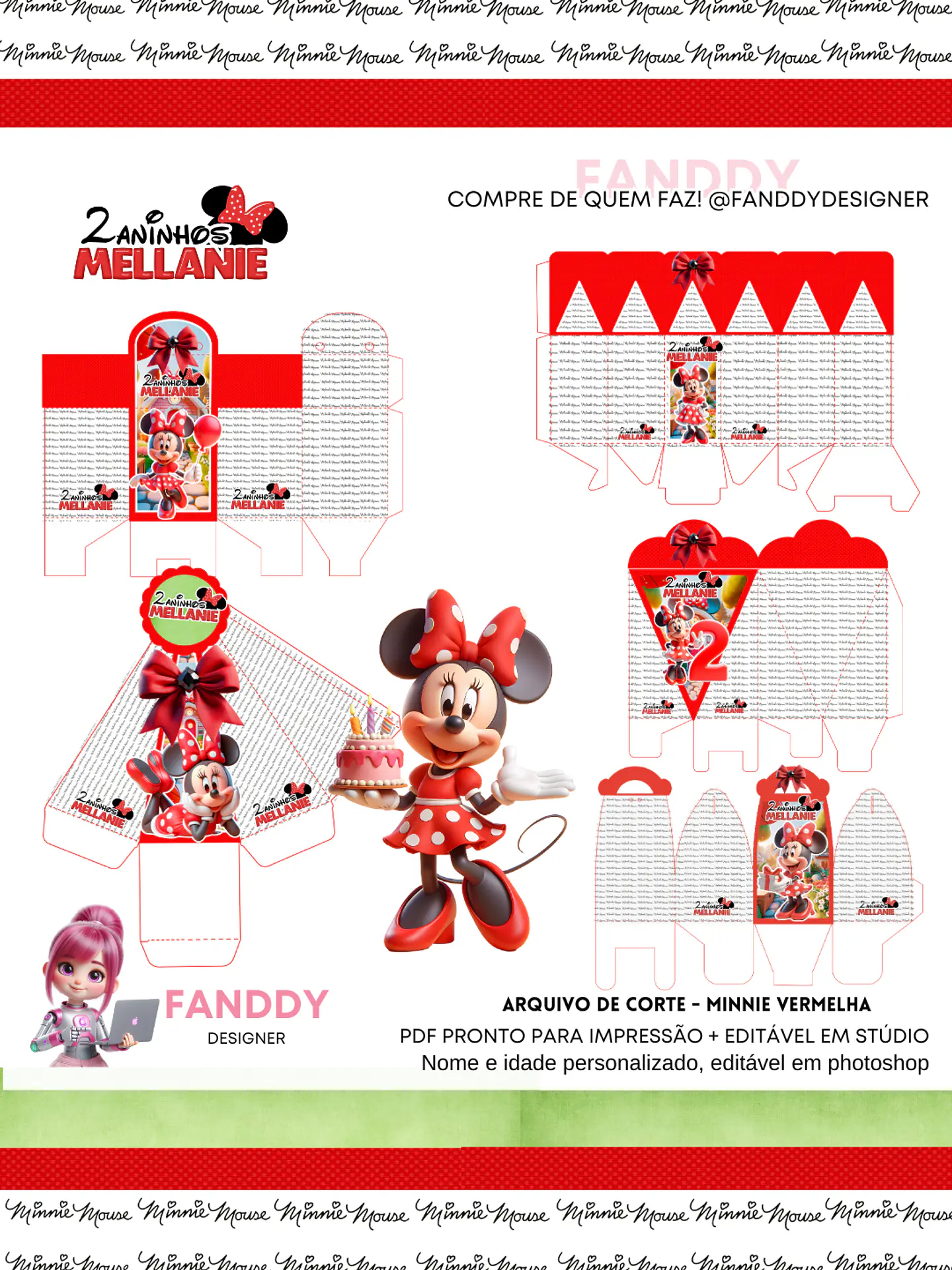 Arquivo de Corte Minnie 111 - FANDDY 1