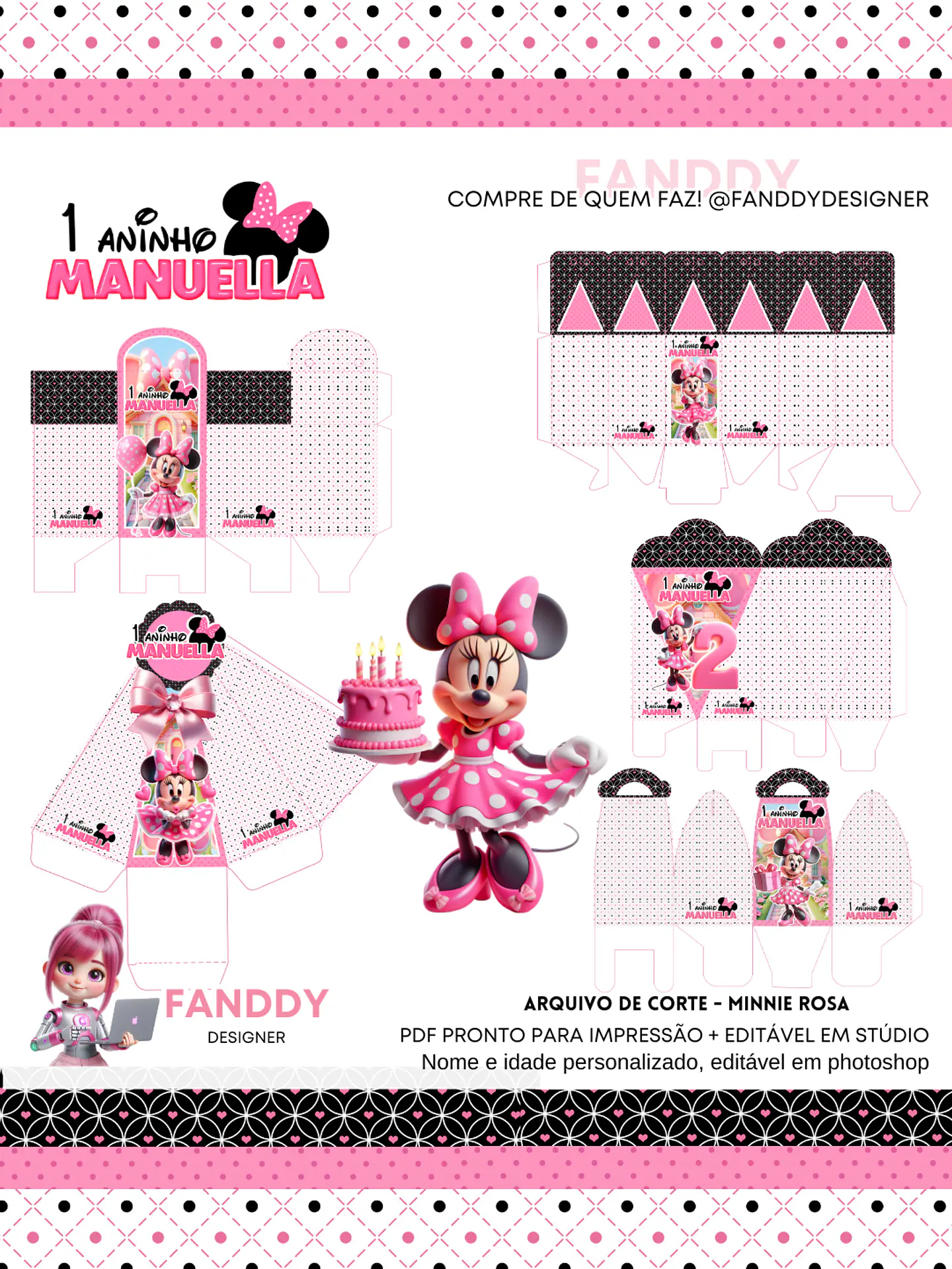 Arquivo de Corte Minnie 112 - FANDDY 1
