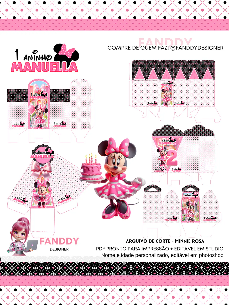 Arquivo de Corte Minnie 112 - FANDDY 1