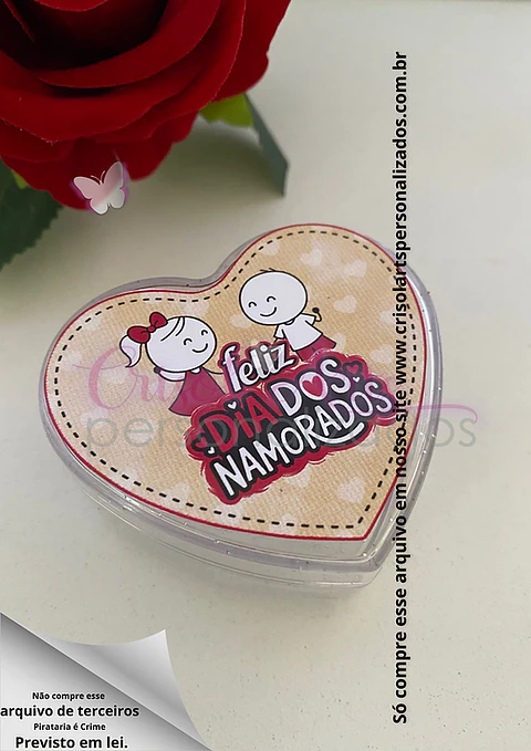 Arquivo Dia dos Namorados Adesivo Coração - Crisol Arts