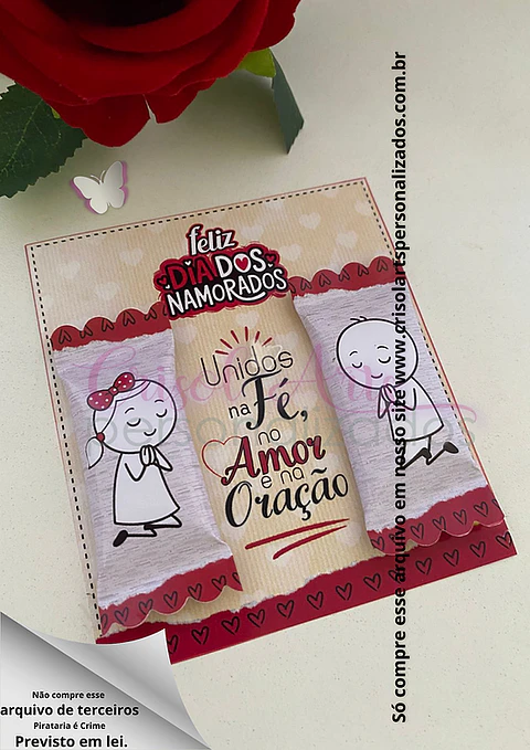 Arquivo Dia dos Namorados Kit Card e Adesivo para Balinhas - Crisol Arts