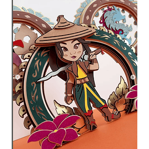 Arquivo Topo de Bolo Princesas Disney Raya