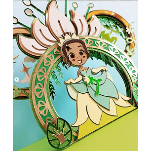 Arquivo Topo de Bolo Princesas Disney Tiana