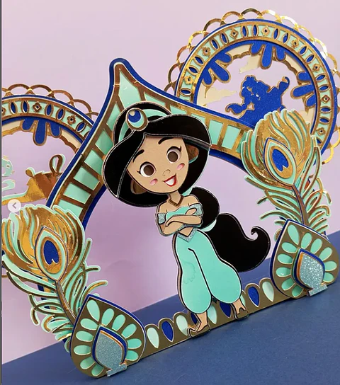 Arquivo Topo de Bolo Princesas Disney Jasmine