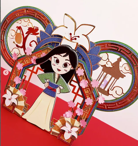 Arquivo Topo de Bolo Princesas Disney Mulan