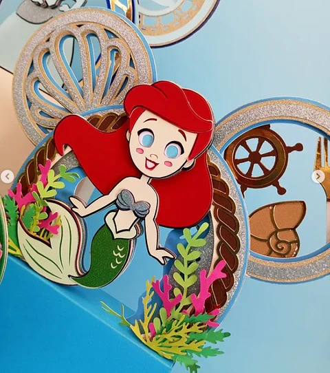 Arquivo Topo de Bolo Princesas Disney Ariel