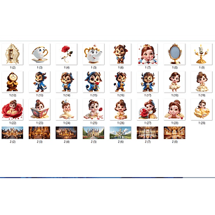 Kit Digital A Bela e a Fera Baby - Ilustradeb