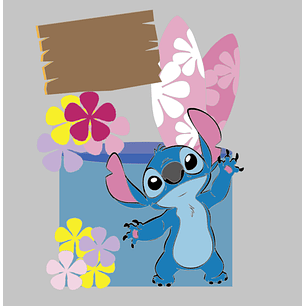 Arquivo Topo de Bolo Stitch - Bruna Personalizados