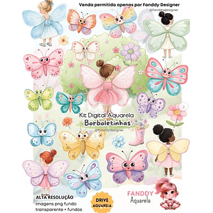 Kit Digital Borboletinhas Fadas