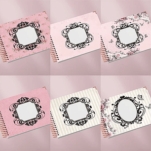 Arquivo Àlbum Vintage Tons de Rosa - Perfeito Miolo