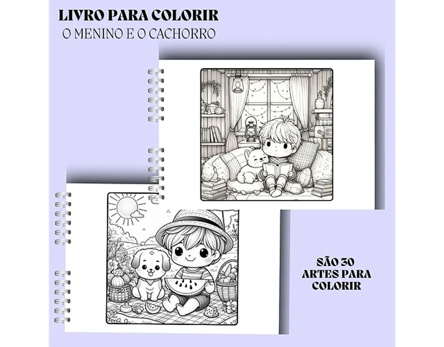 Arquivo Livro de Colorir O Menino e o Cachorro - Rê Castori 3