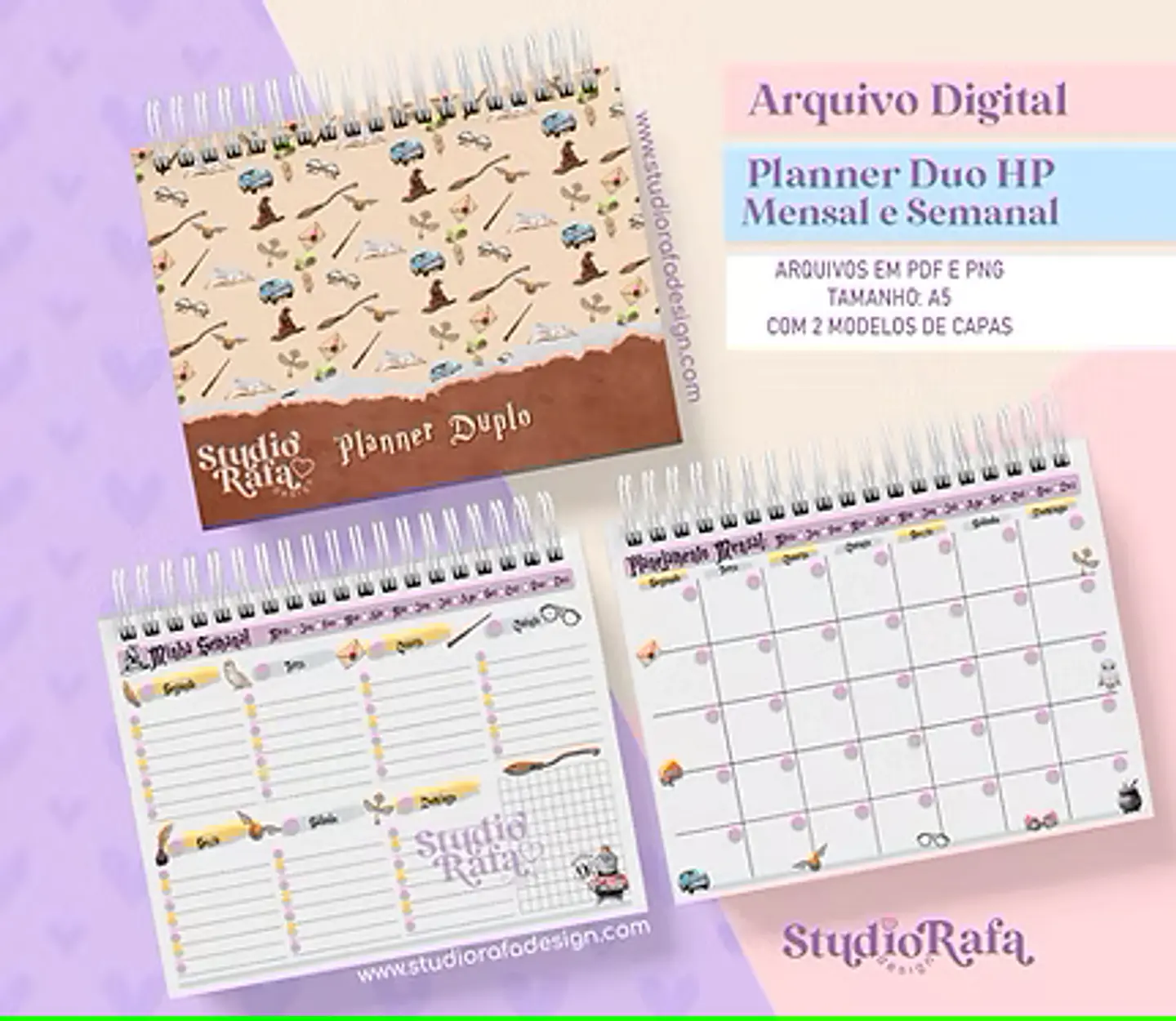 Arquivo Planner Duo Harry Potter - Studio Rafa 1
