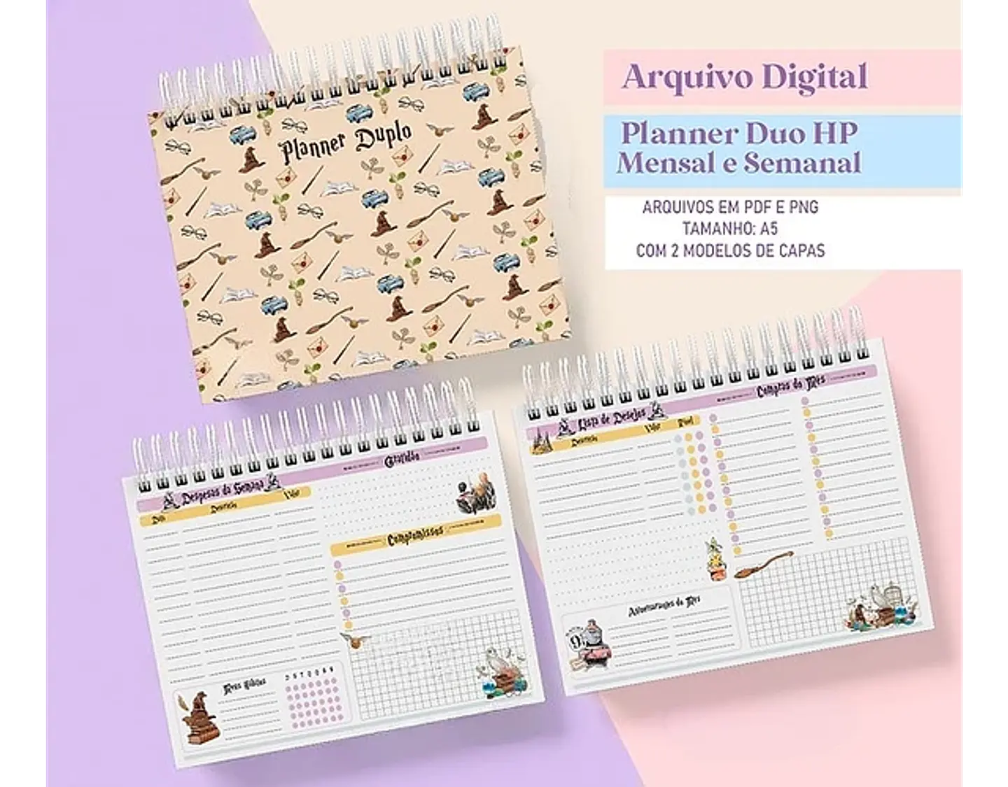 Arquivo Planner Duo Harry Potter - Studio Rafa 2