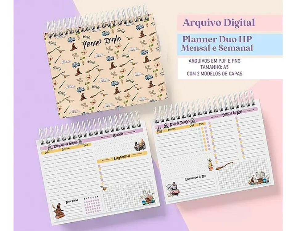 Arquivo Planner Duo Harry Potter - Studio Rafa 2