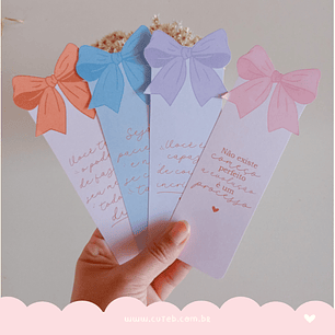 Arquivo Marca Página Laço - Cute B