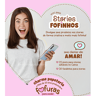 Kit Digital Mini Pack Stories Fofinhos - Charme