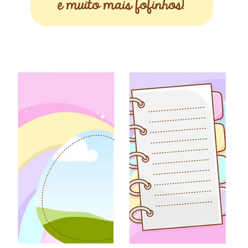 Kit Digital Mini Pack Stories Fofinhos - Charme 3