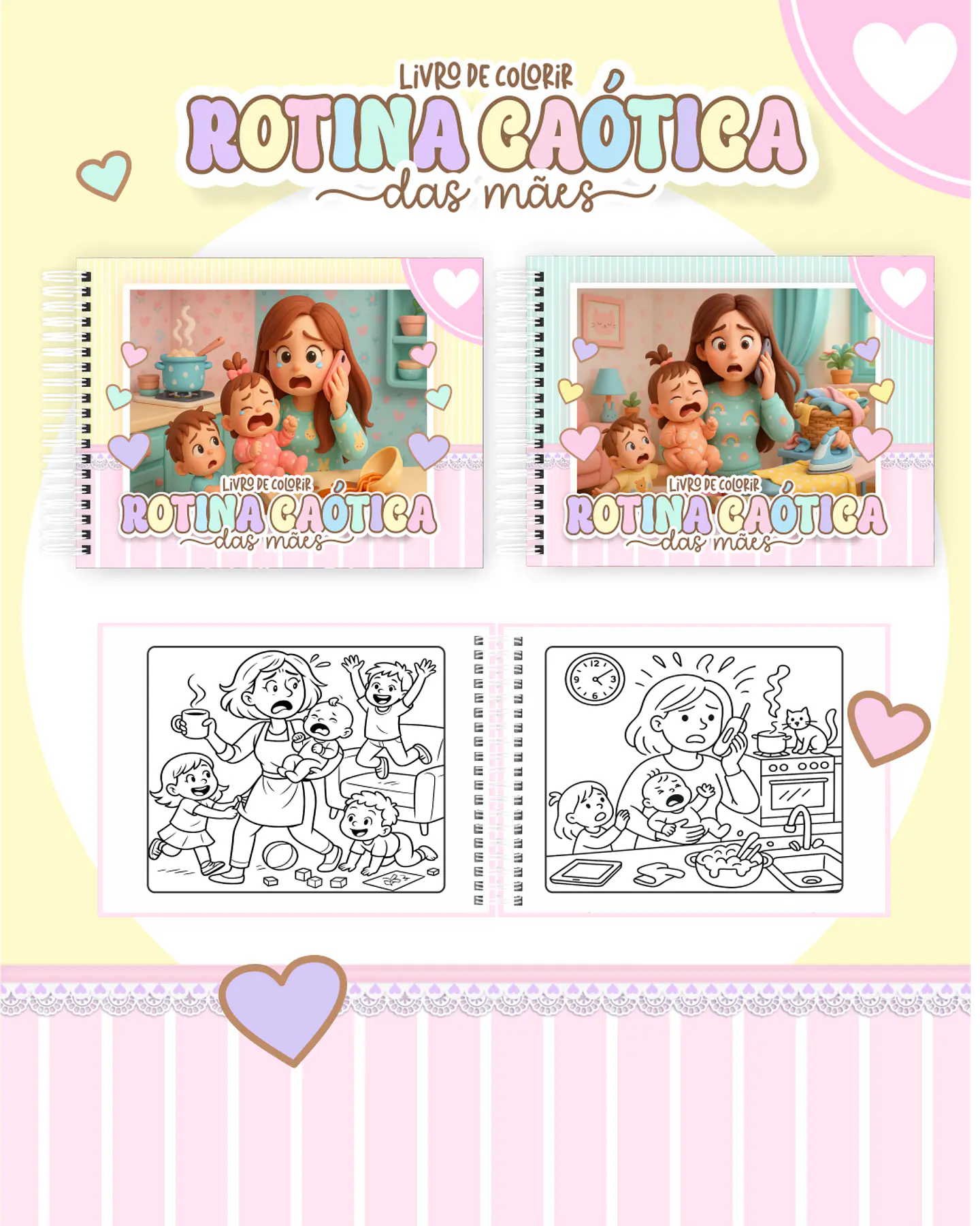 Arquivo Livro de Colorir Rotina caótica das mães - Pamella 1