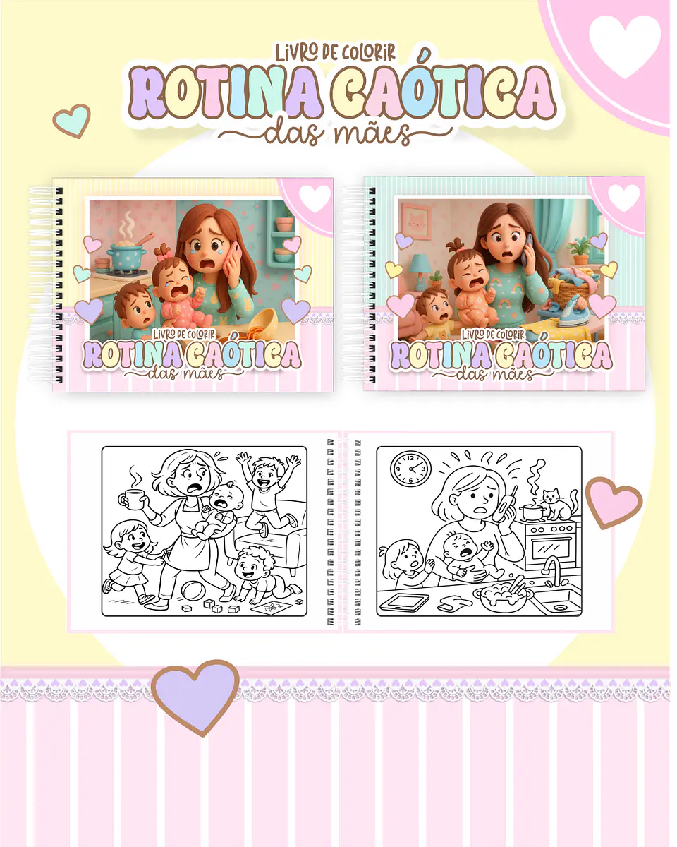 Arquivo Livro de Colorir Rotina caótica das mães - Pamella 1