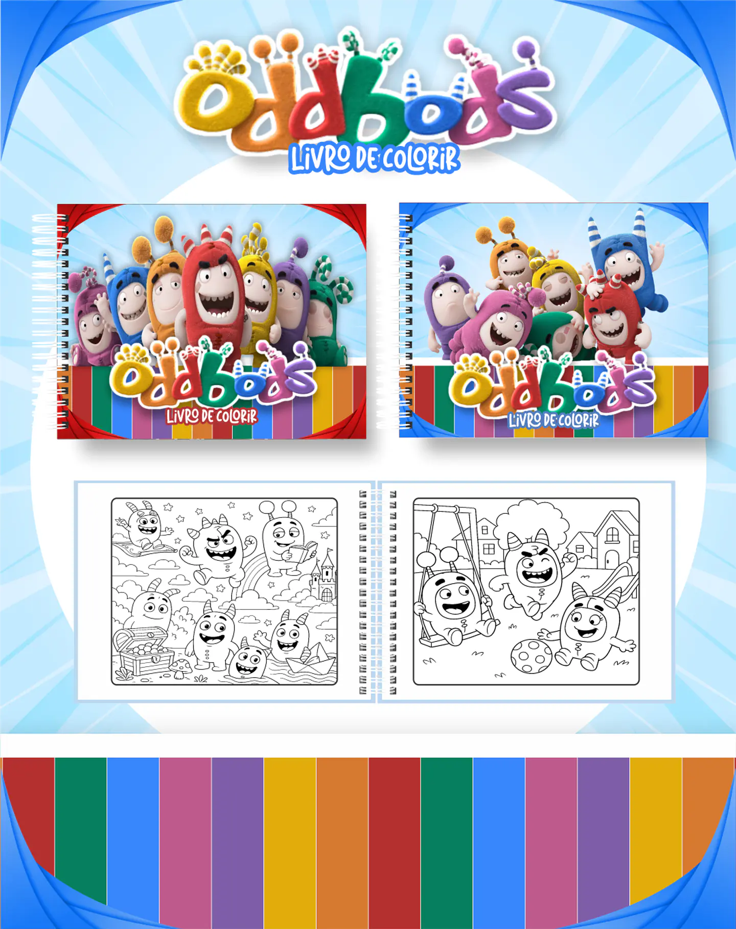 Arquivo Livro de Colorir Oddbods - Pamella 1