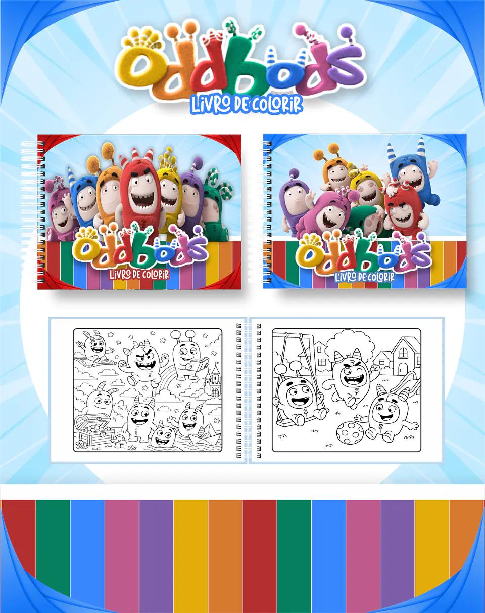 Arquivo Livro de Colorir Oddbods - Pamella 1