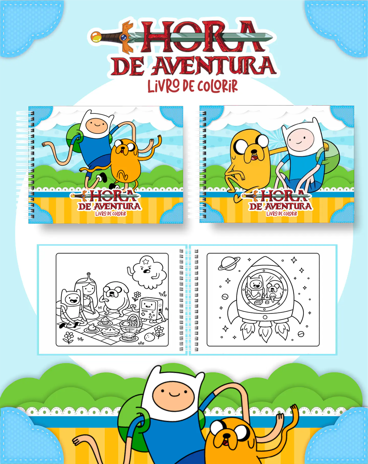 Arquivo Livro de Colorir Hora de aventura - Pamella 1