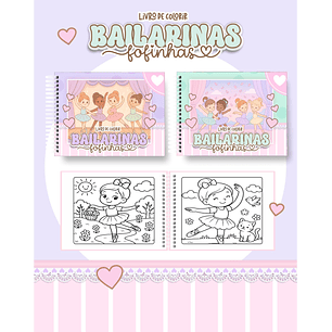 Arquivo Livro de Colorir Bailarinas fofinhas - Pamella