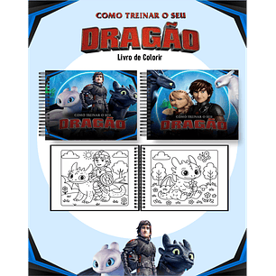 Arquivo Livro de Colorir Como treinar seu dragão - Pamella