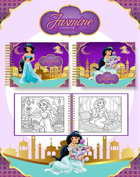 Arquivo Livro de Colorir Jasmine - Pamella
