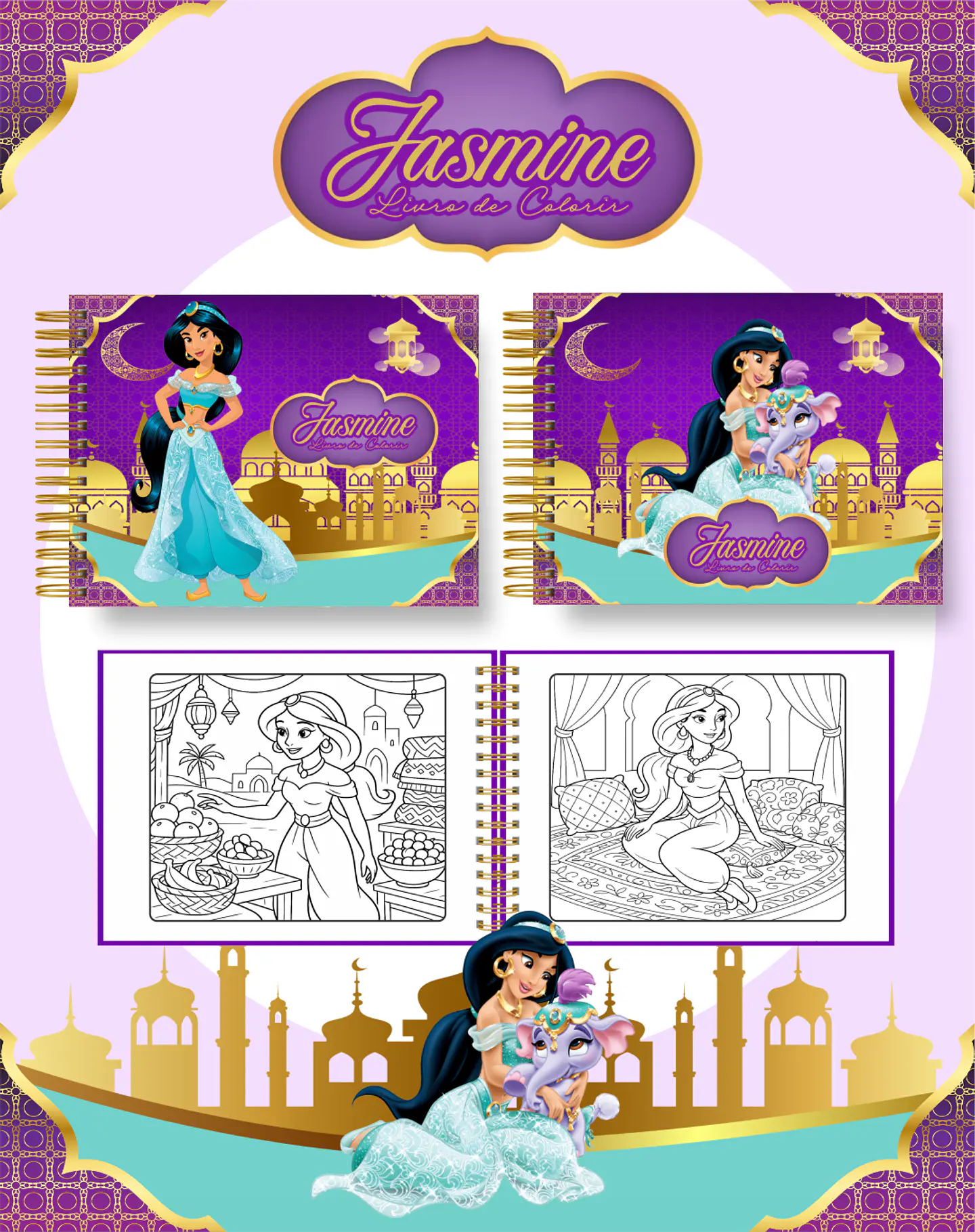 Arquivo Livro de Colorir Jasmine - Pamella 1
