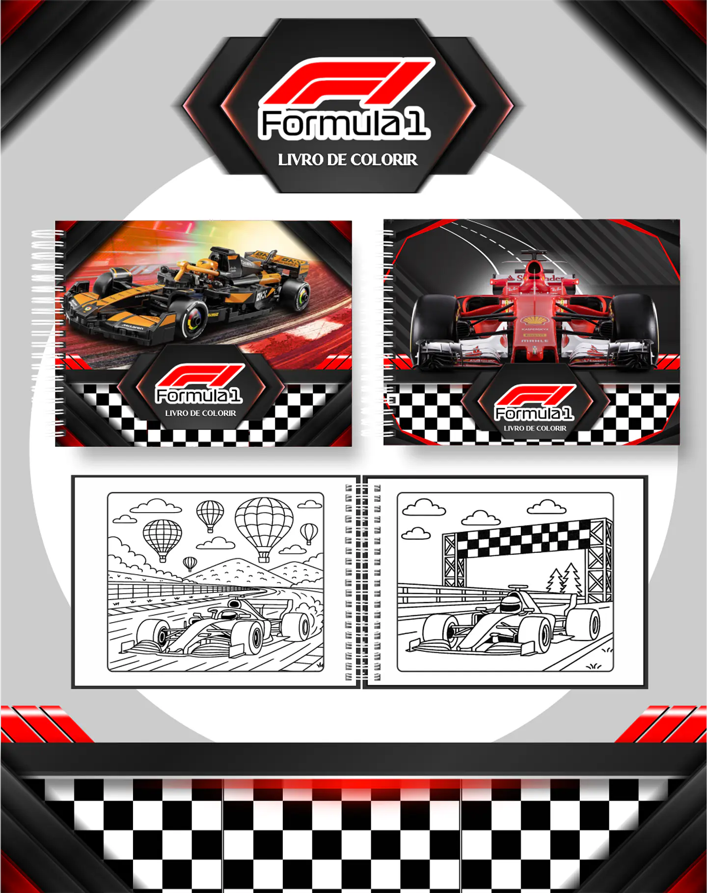 Arquivo Livro de Colorir Formula 1 - Pamella 1