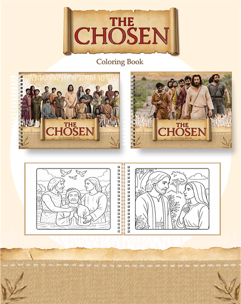 Arquivo Livro de Colorir The chosen - Pamella