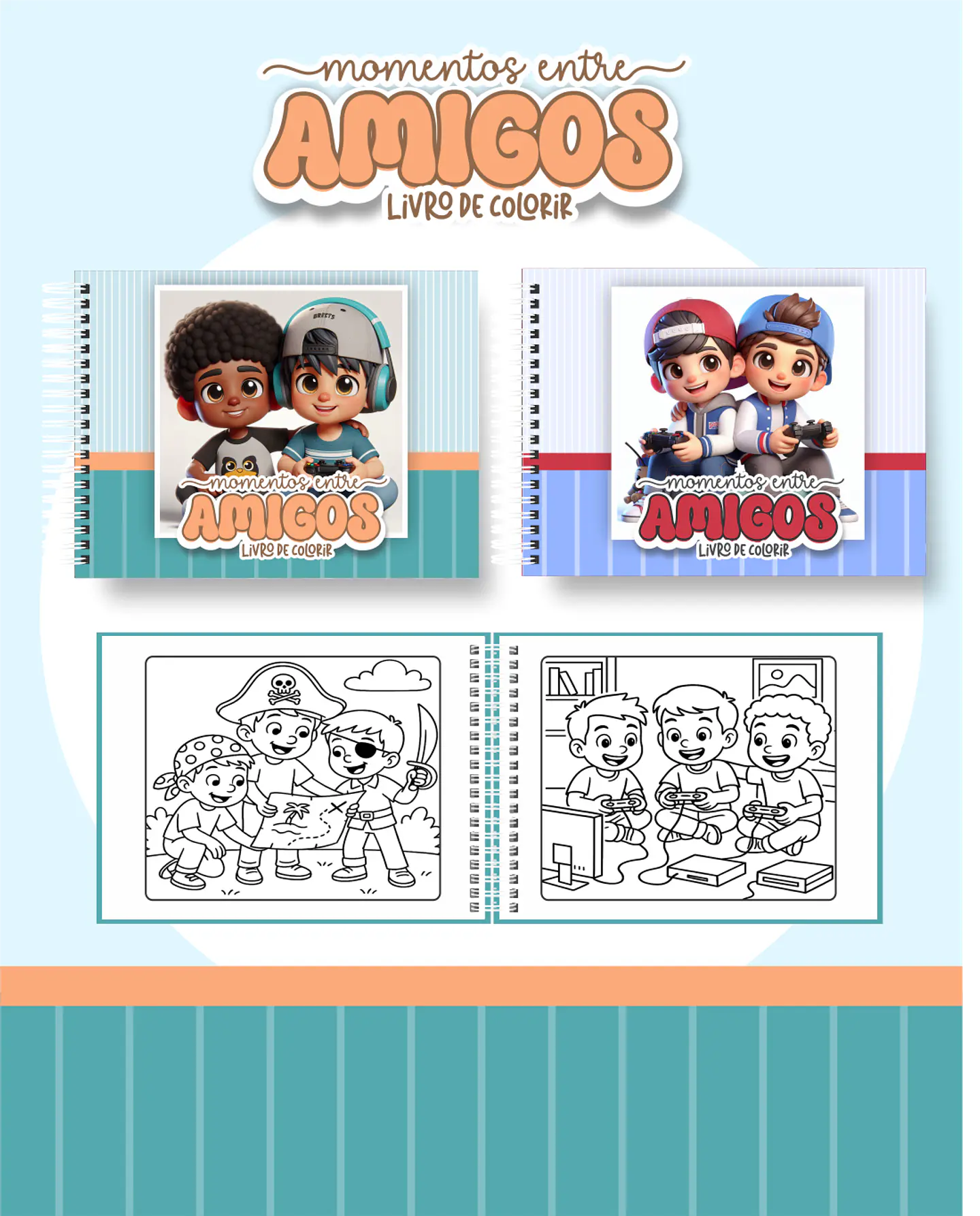 Arquivo Livro de Colorir Momentos entre amigos  - Pamella 1