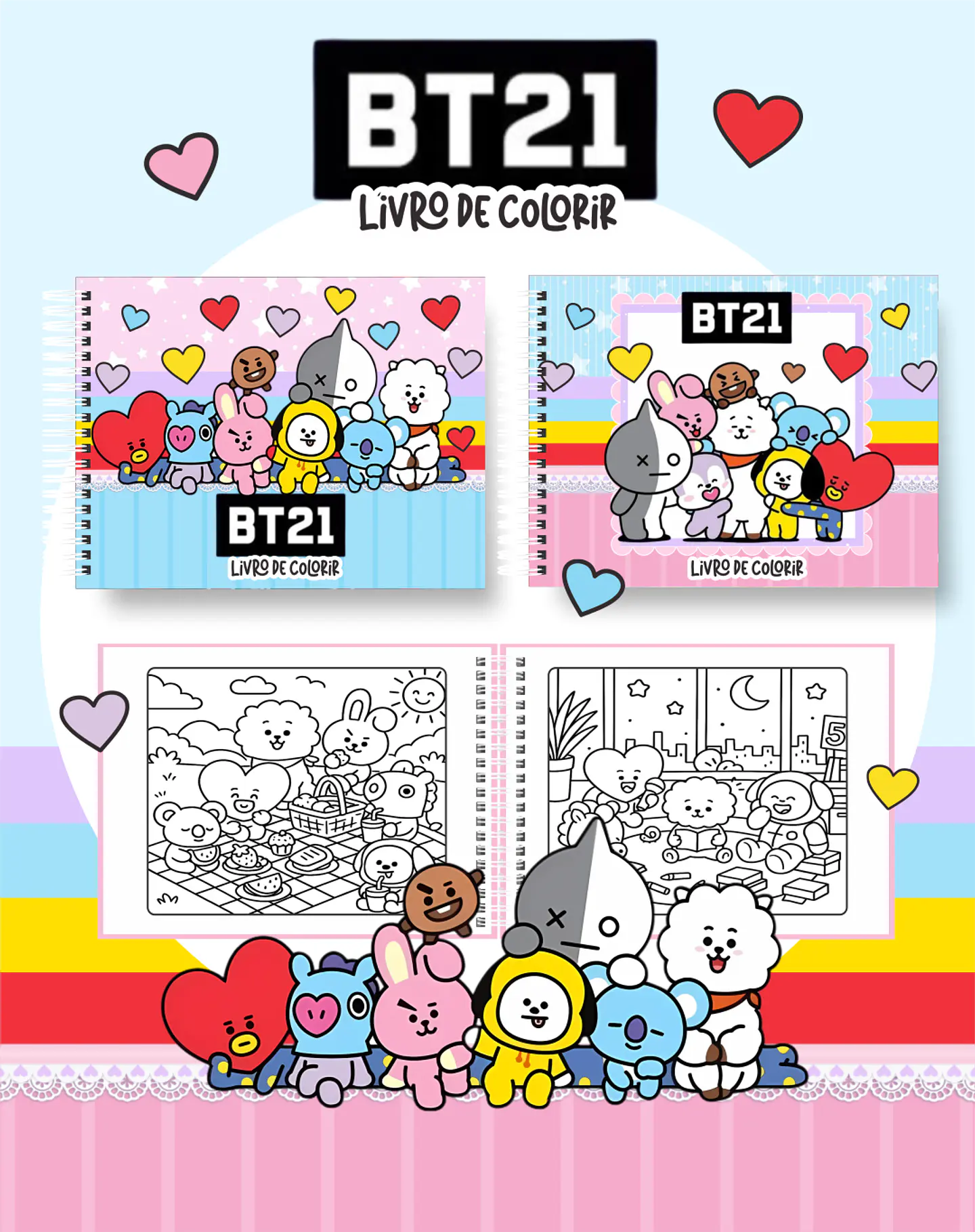 Arquivo Livro de Colorir BT21 - Pamella 1